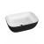 Umywalka nablatowa 46x32,5 cm - Lavita Costa White/Black